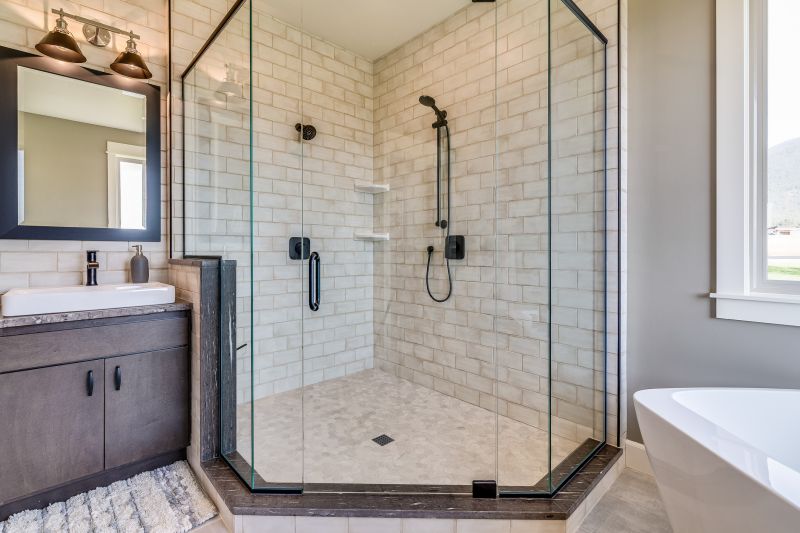 Stylish Shower with Multiple Shower Heads